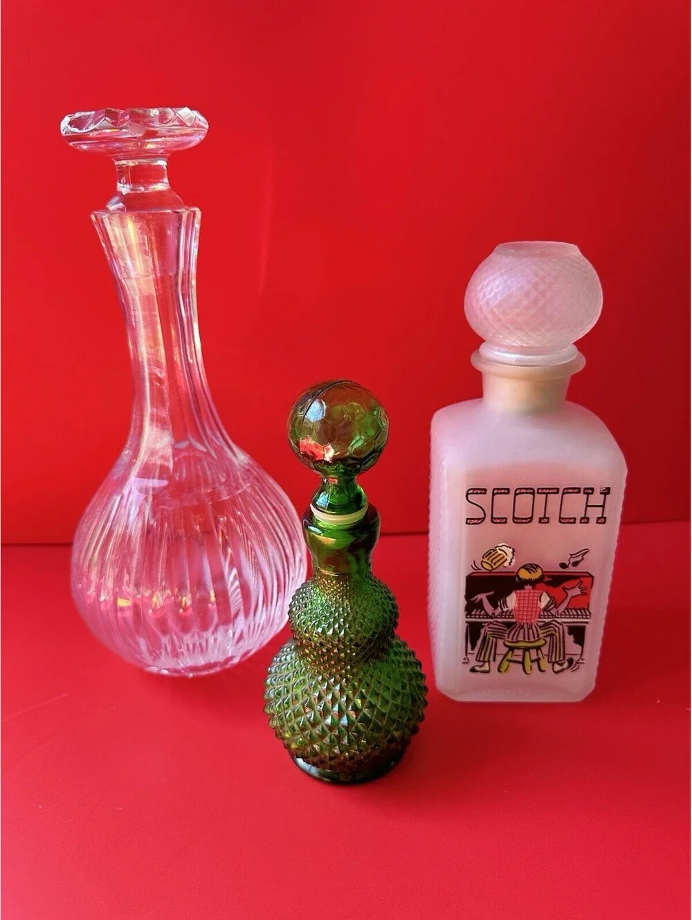 Vintage Barware MCM Dancanter Drink Trio Set Of Three Taiwan